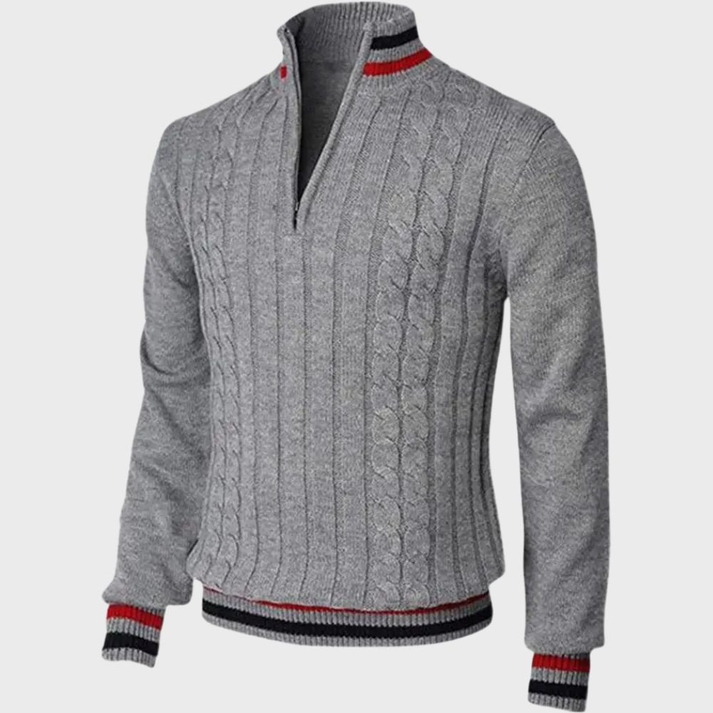 Men's Half Zip Smart Jumper