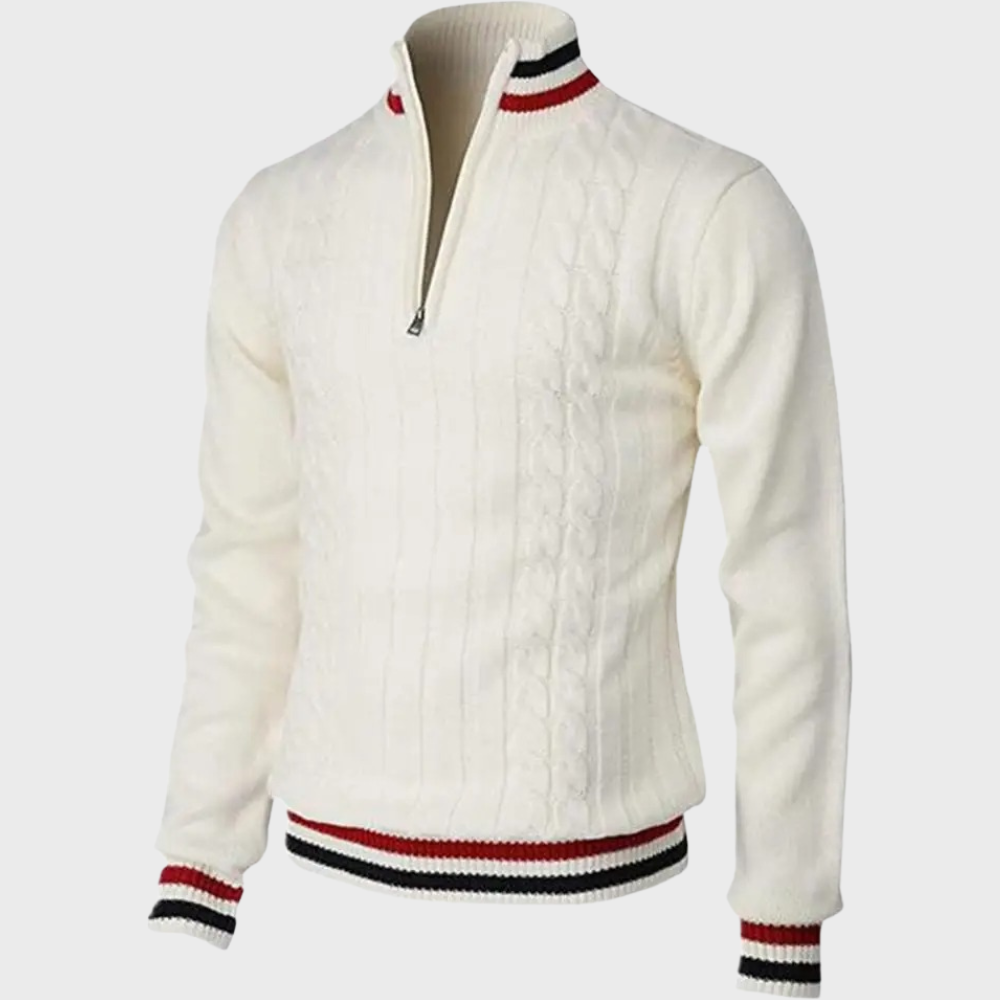 Men's Half Zip Smart Jumper