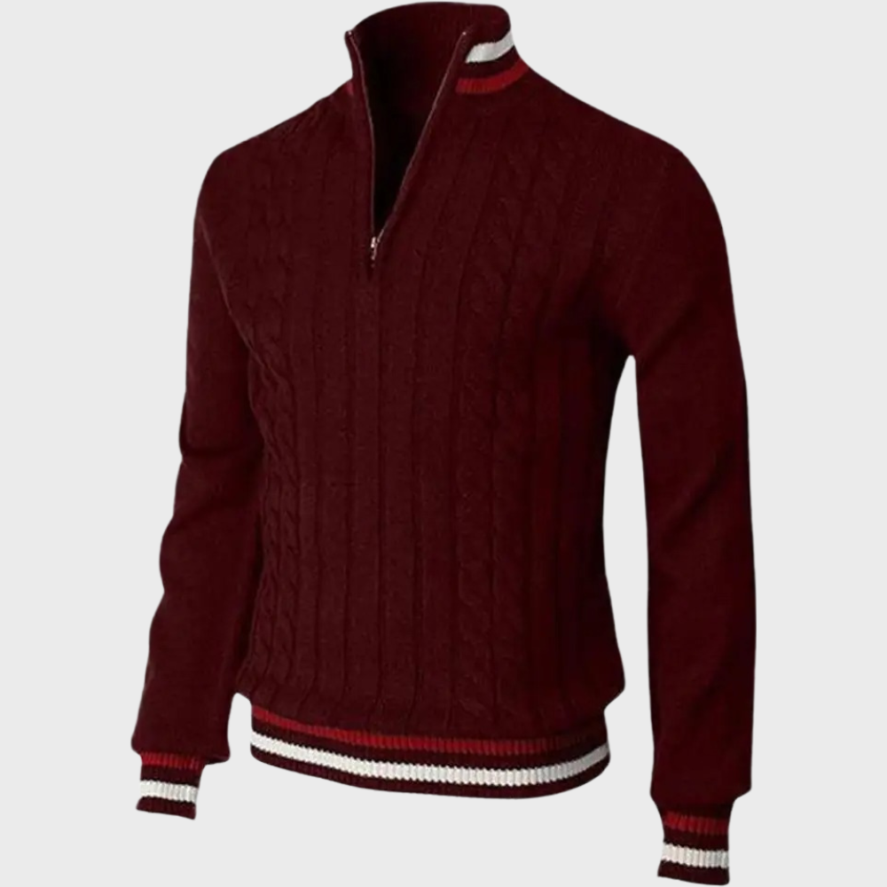 Men's Half Zip Smart Jumper