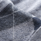 Men's Printed Knit V-Neck Vest