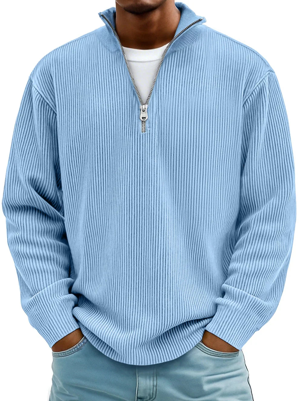 Men's Oversized Ribbed Sweatshirt