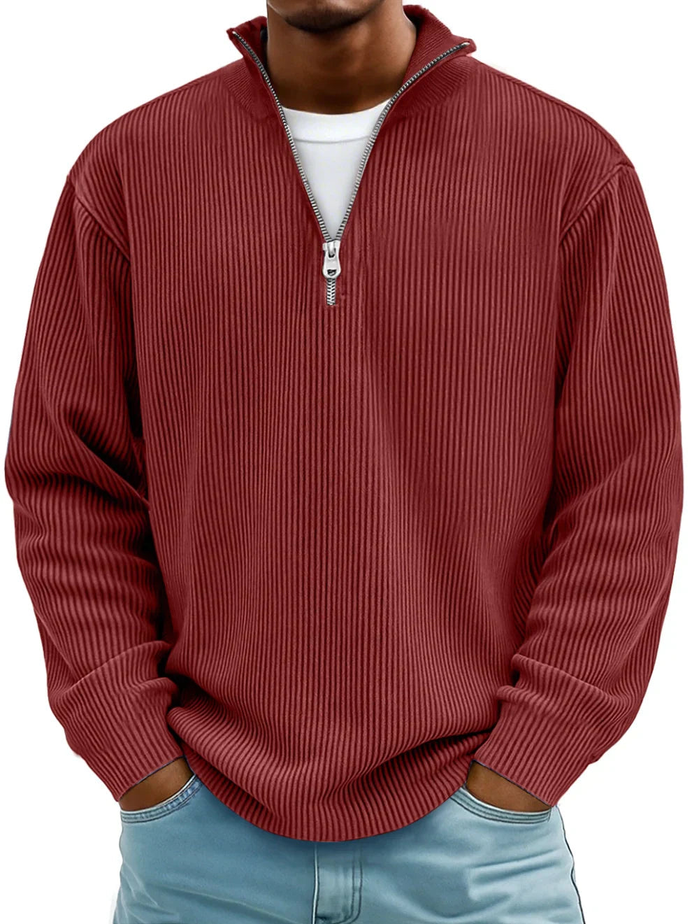 Men's Oversized Ribbed Sweatshirt