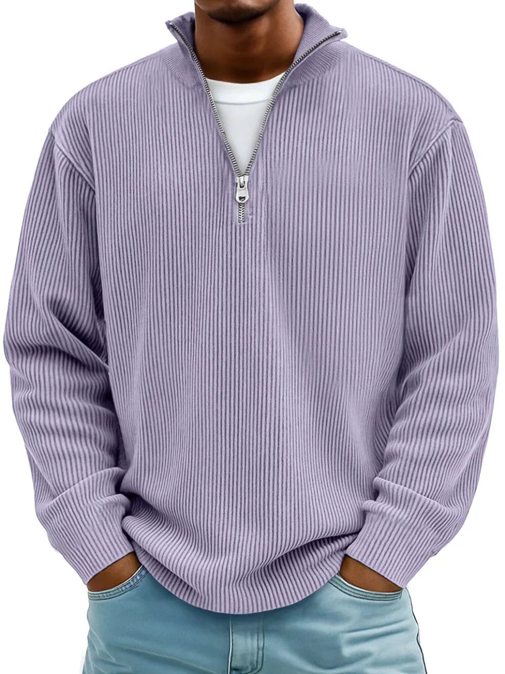 Men's Oversized Ribbed Sweatshirt
