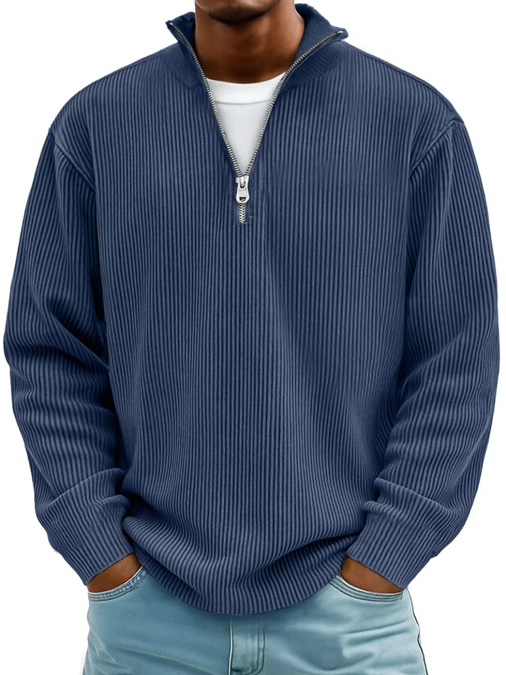 Men's Oversized Ribbed Sweatshirt