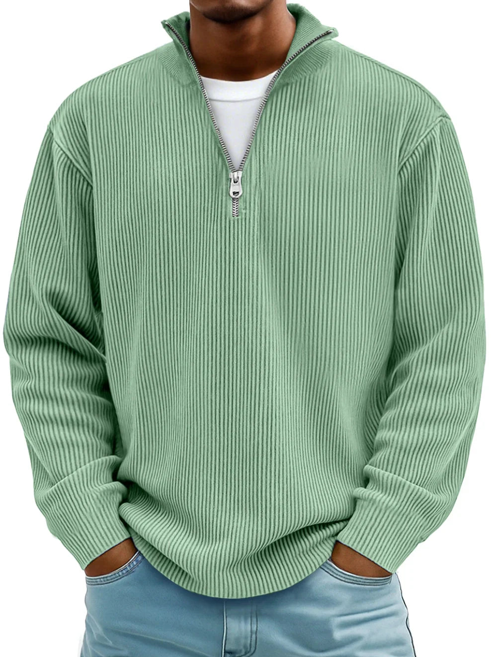 Men's Oversized Ribbed Sweatshirt