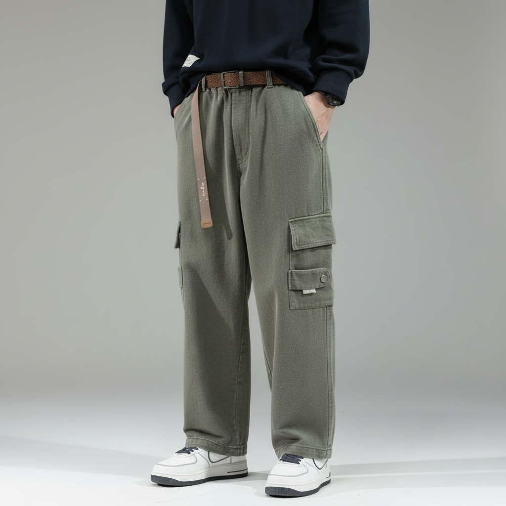 Men's Loose Fit Cargo Trousers