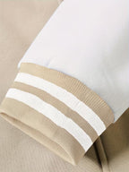 Men's Baseball Collar Colour Block Jacket