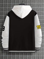 Men's Baseball Collar Colour Block Jacket