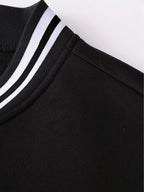Men's Baseball Collar Colour Block Jacket