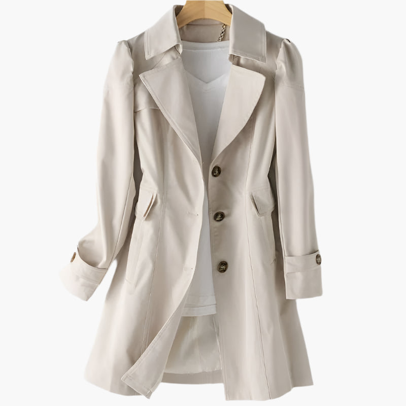 Women's Tailored Single-Breasted Overcoat
