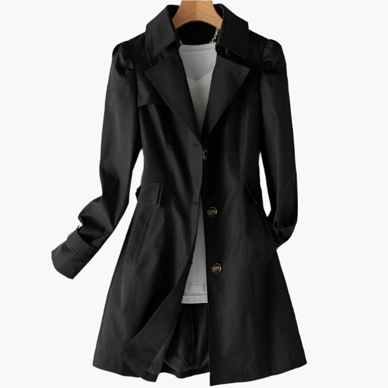 Women's Tailored Single-Breasted Overcoat