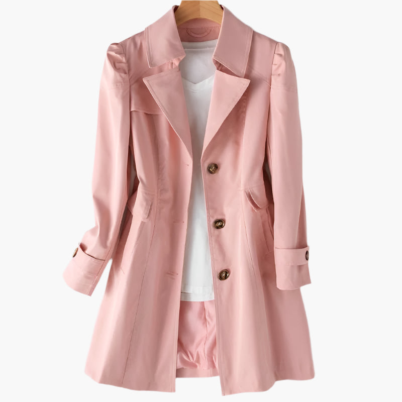 Women's Tailored Single-Breasted Overcoat