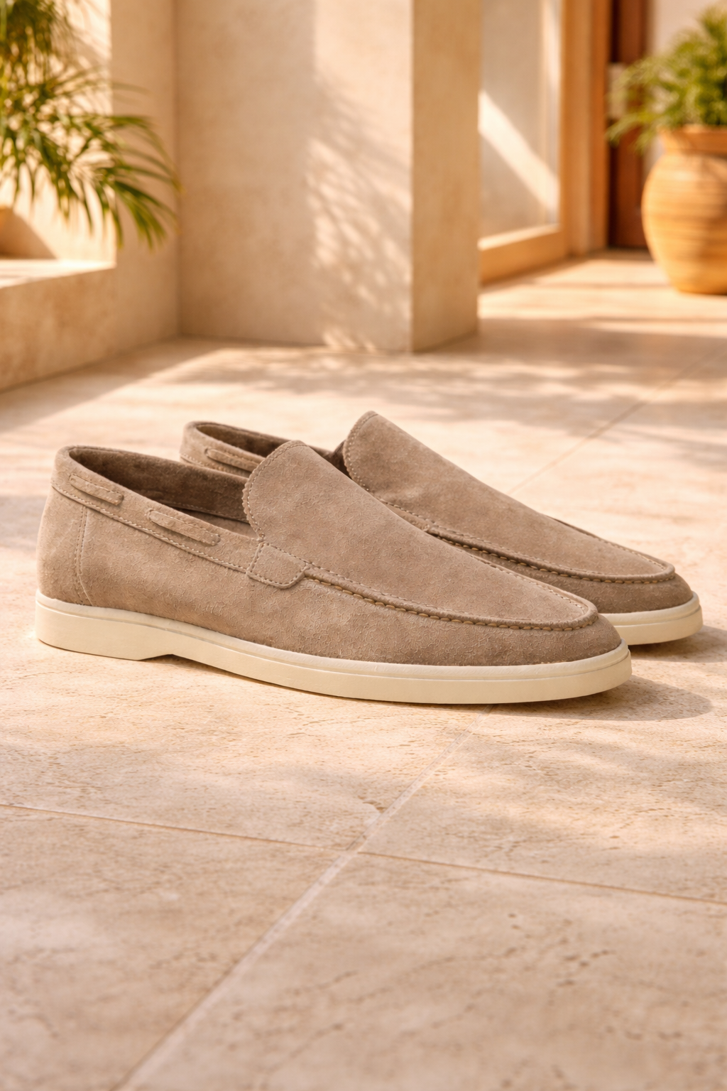 Men's Minimal Suede Loafers