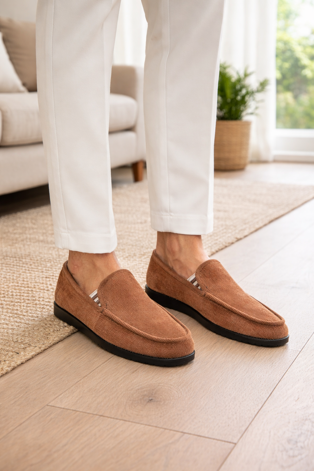 Men's Knit Slip-On Loafers
