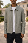 Men's Classic Collar Leather Jacket
