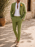 Men's Two-Piece Linen Suit
