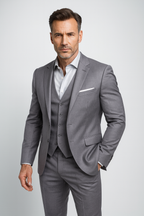 Men's Slim Fit Waistcoat Suit Set