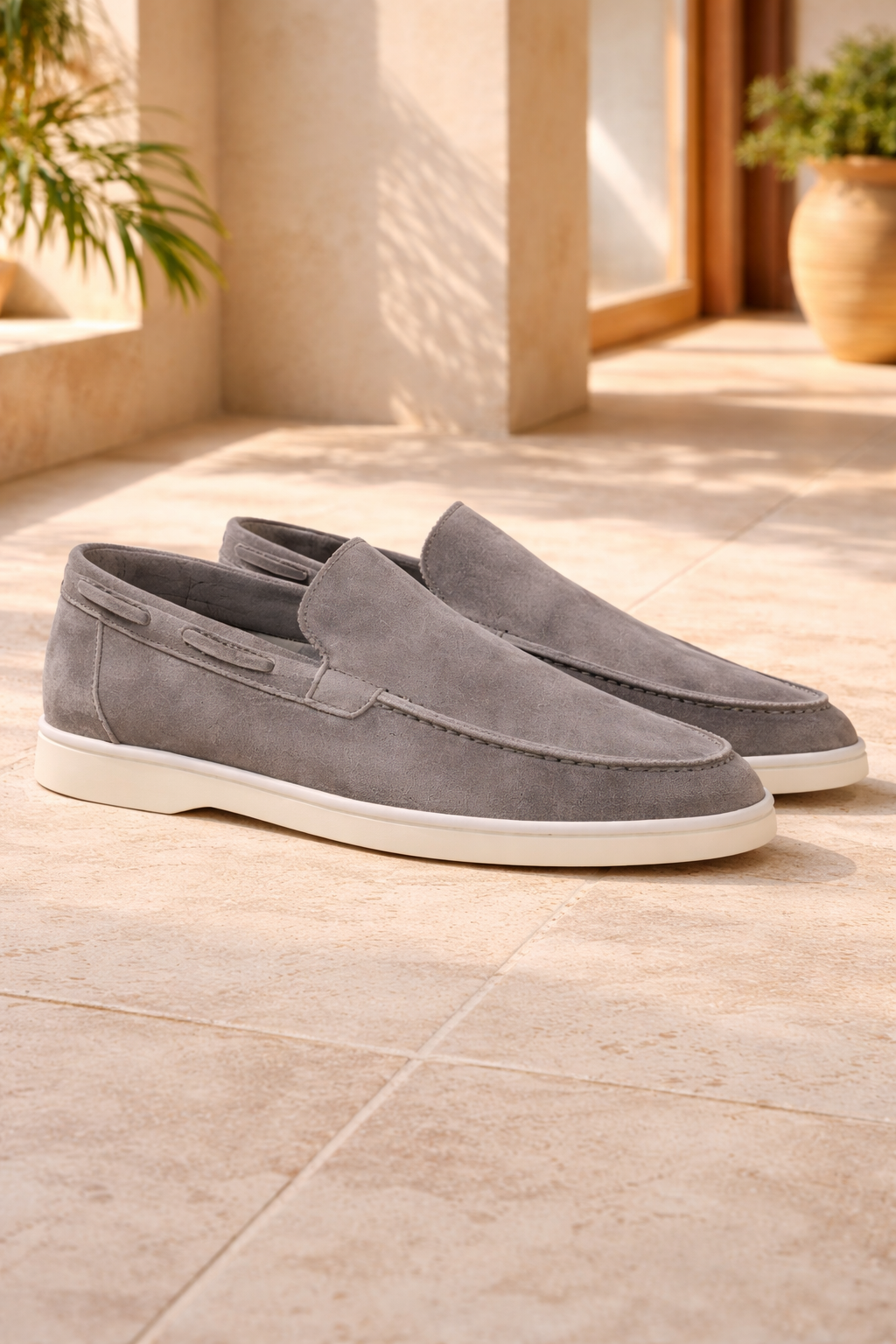 Men's Minimal Suede Loafers
