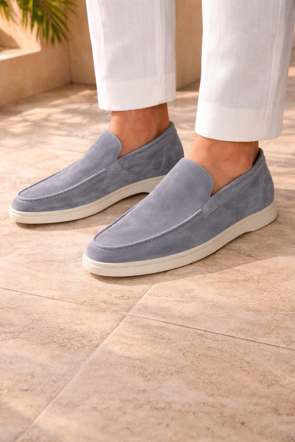 Men's Minimal Suede Loafers