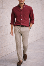 Men's Cotton Button-Down Shirt
