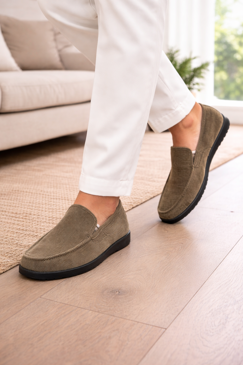 Men's Knit Slip-On Loafers