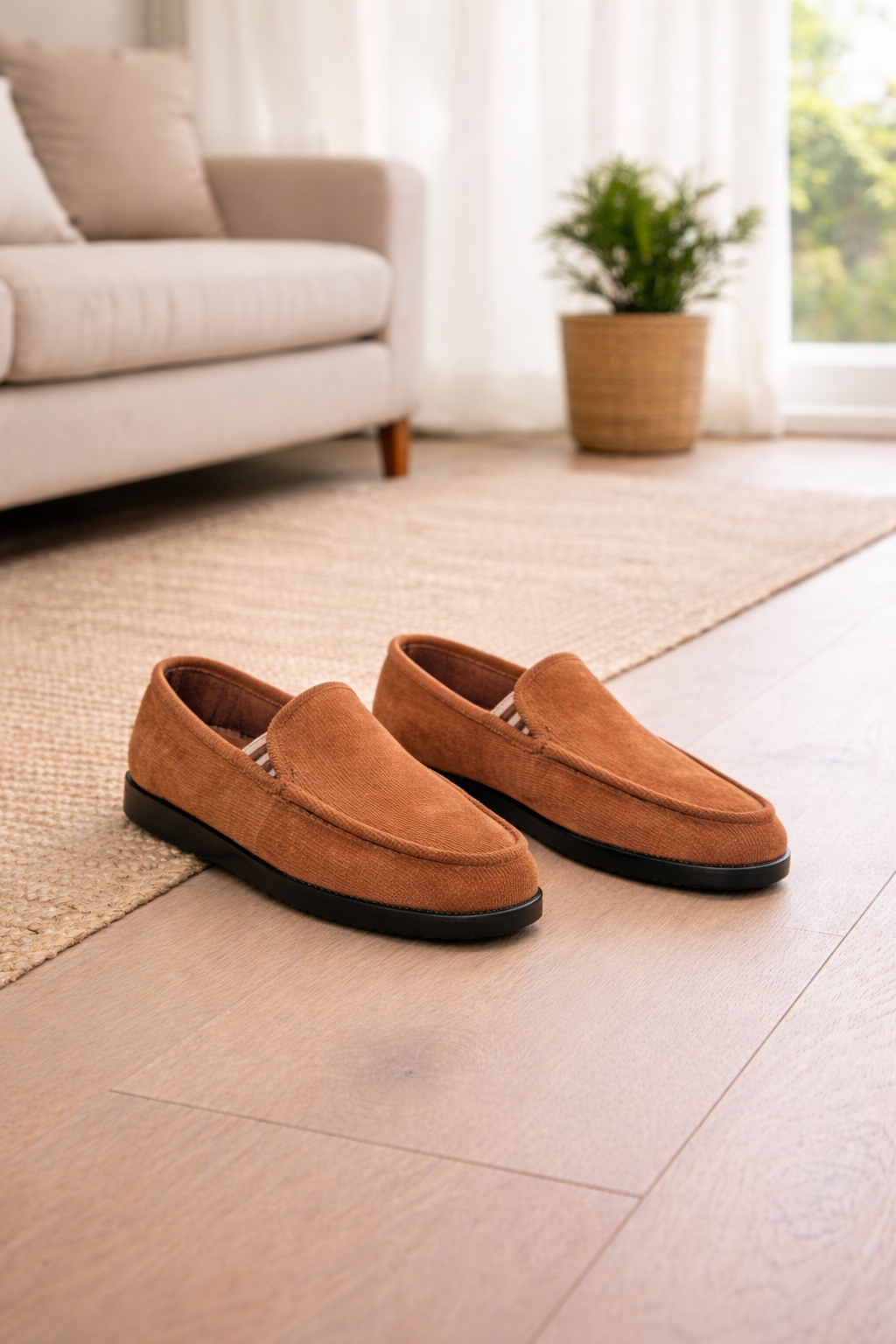 Men's Knit Slip-On Loafers