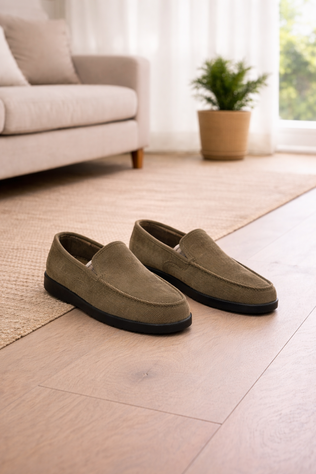 Men's Knit Slip-On Loafers