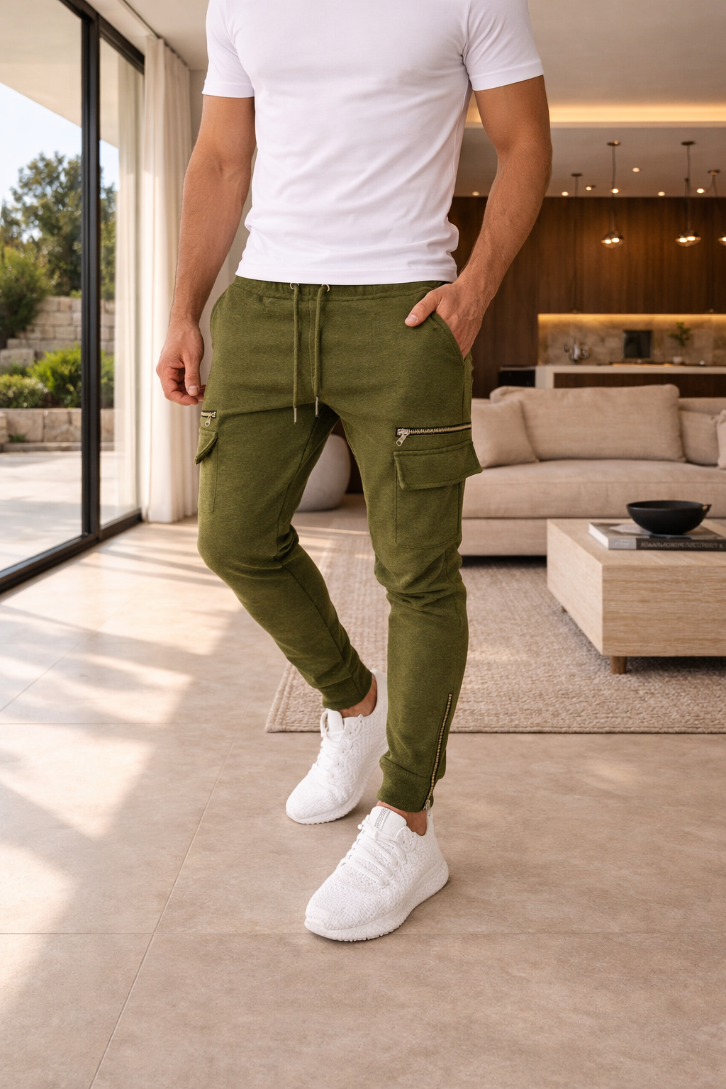 Men's Slim Cargo Joggers
