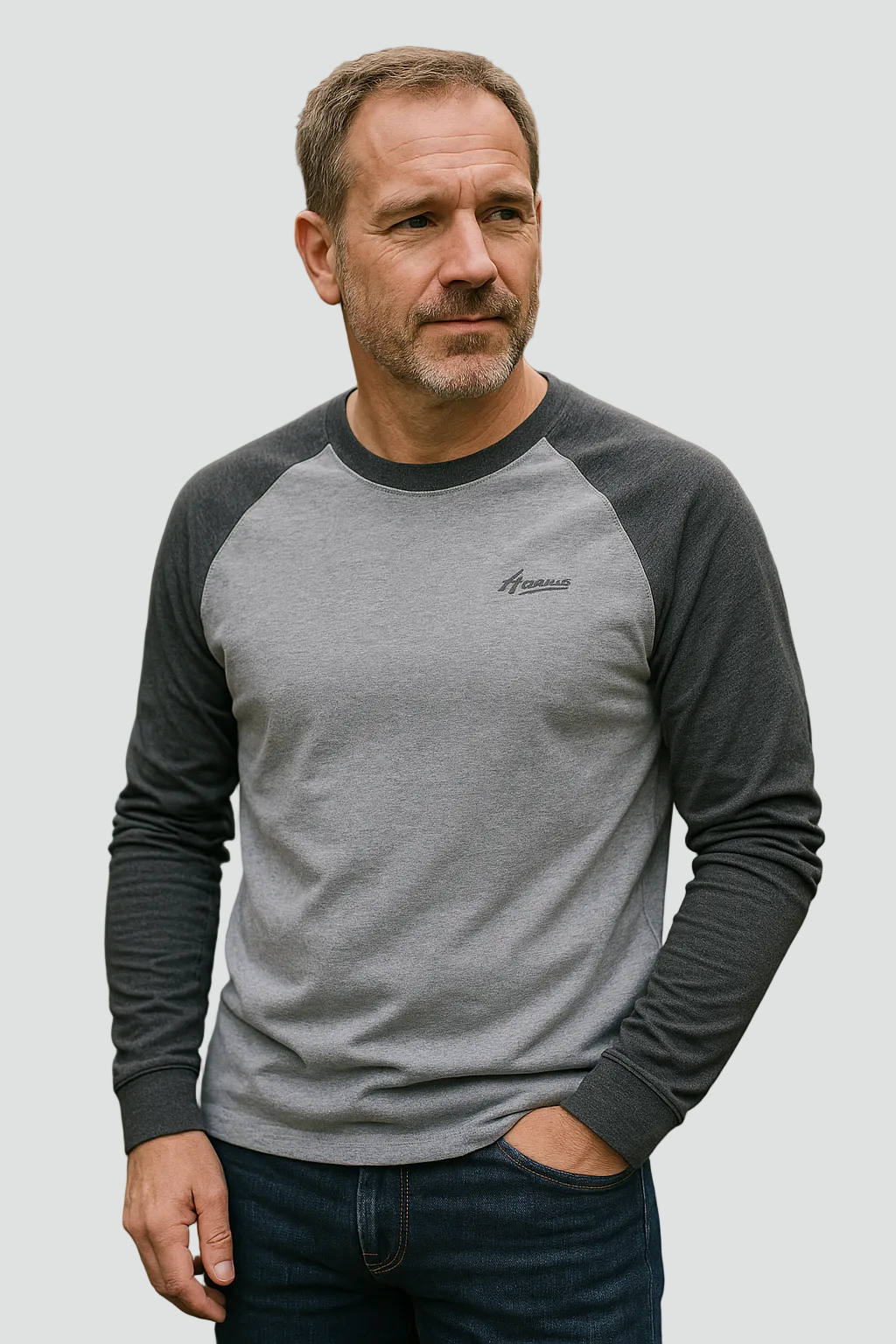Men's Raglan Crew Neck Shirt