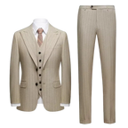 Men's Pinstripe Three-Piece Suit