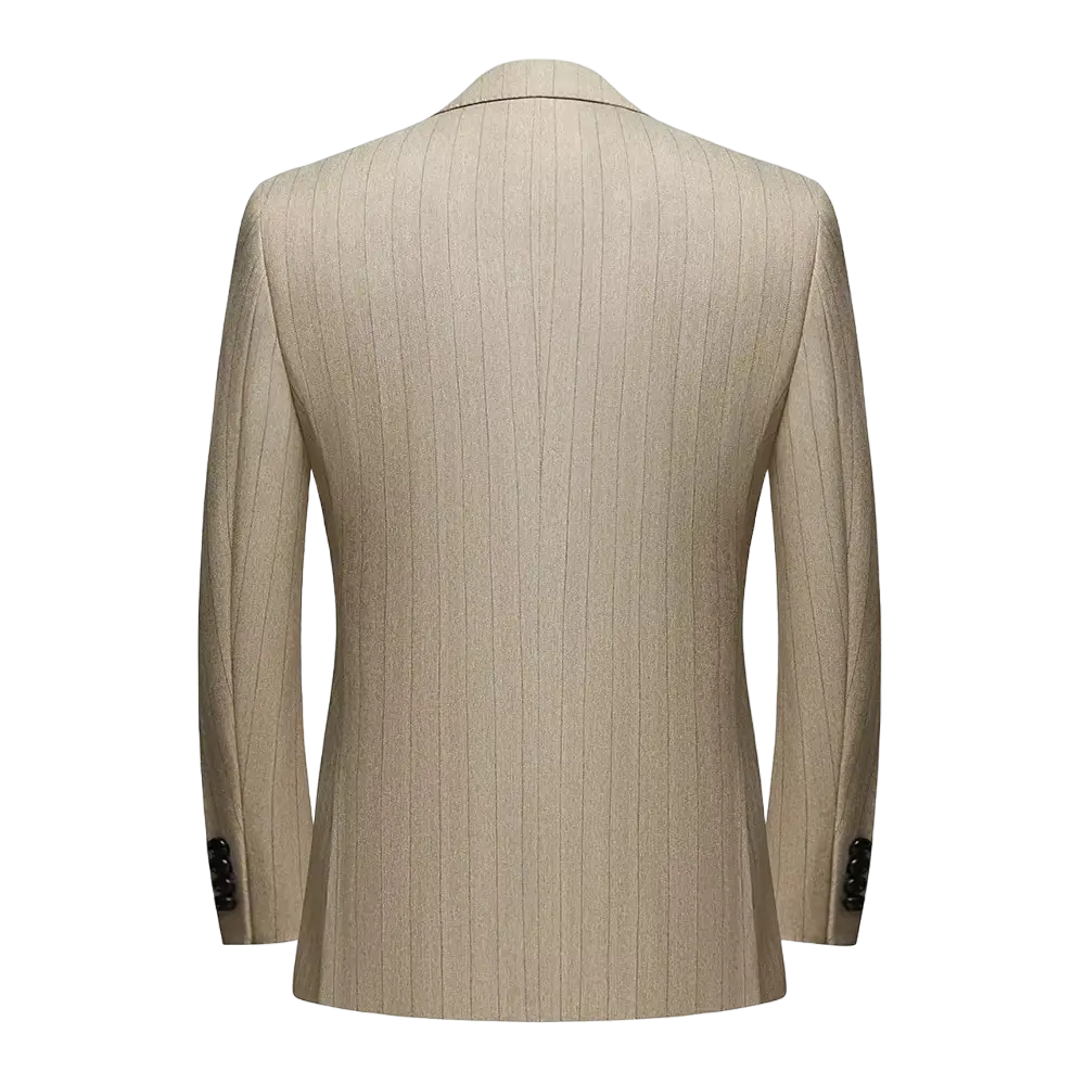 Men's Pinstripe Three-Piece Suit