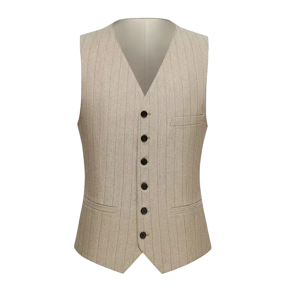Men's Pinstripe Three-Piece Suit