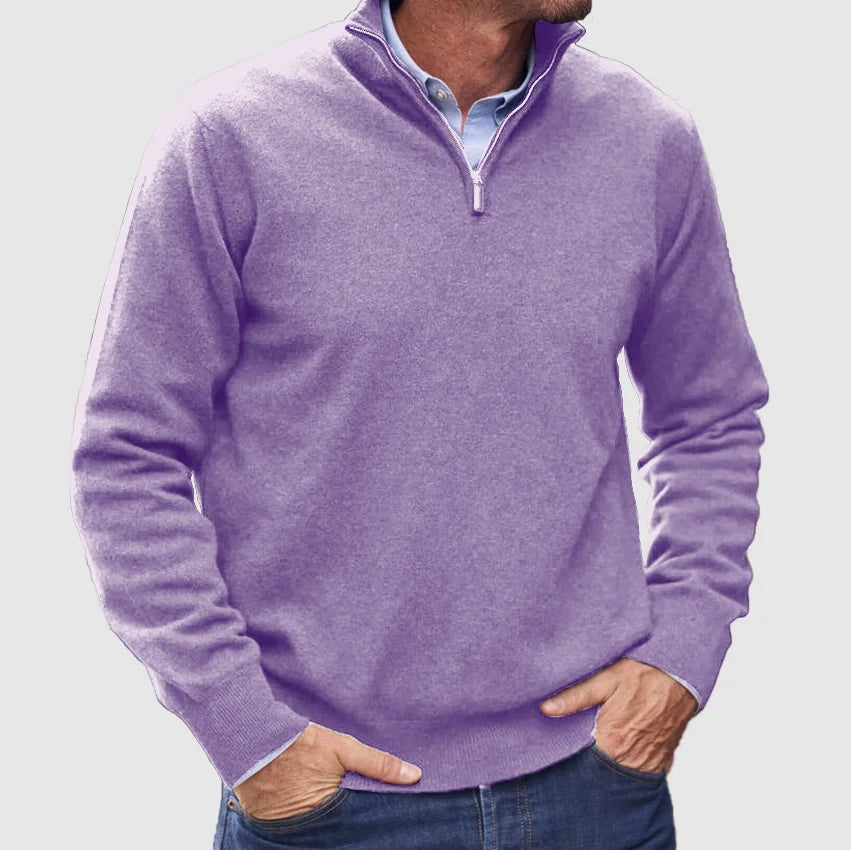 Men's Refined Knit Quarter Zip Jumper