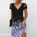 Women's Lace Sleeve Mini Dress