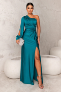 Women's Satin Maxi Evening Dress