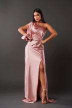 Women's Satin Maxi Evening Dress