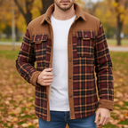 Men's Flannel Fleece Lined Jacket