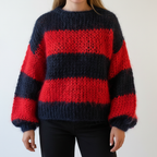 Women's Striped Chunky Knit Jumper