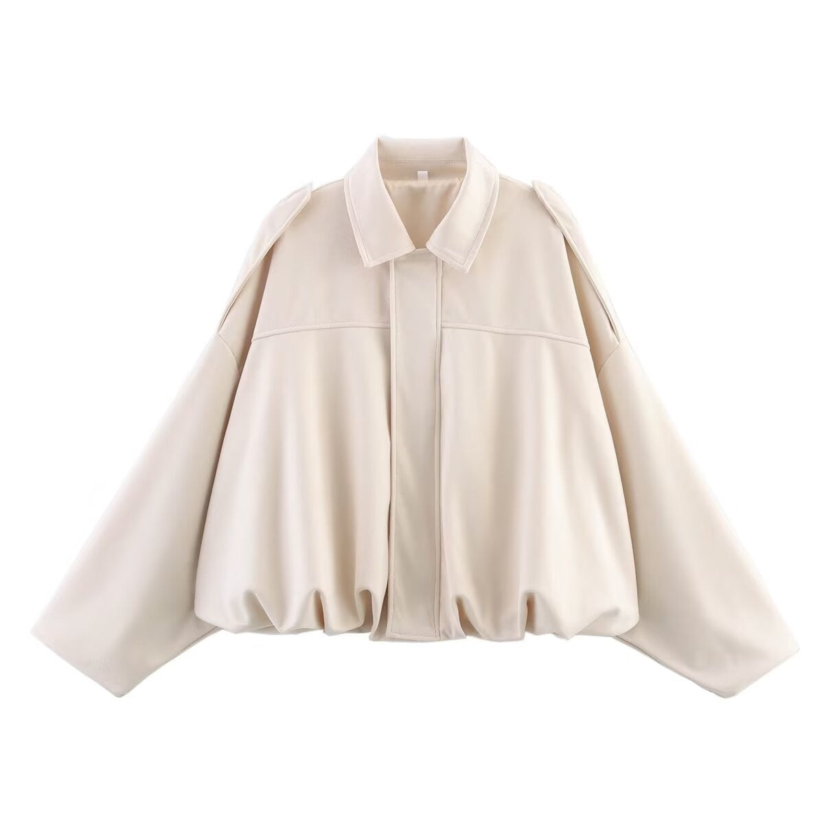Women's Shirt-Collar Bomber Jacket