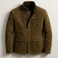 Men's Tailored Stand Collar Zip Jacket