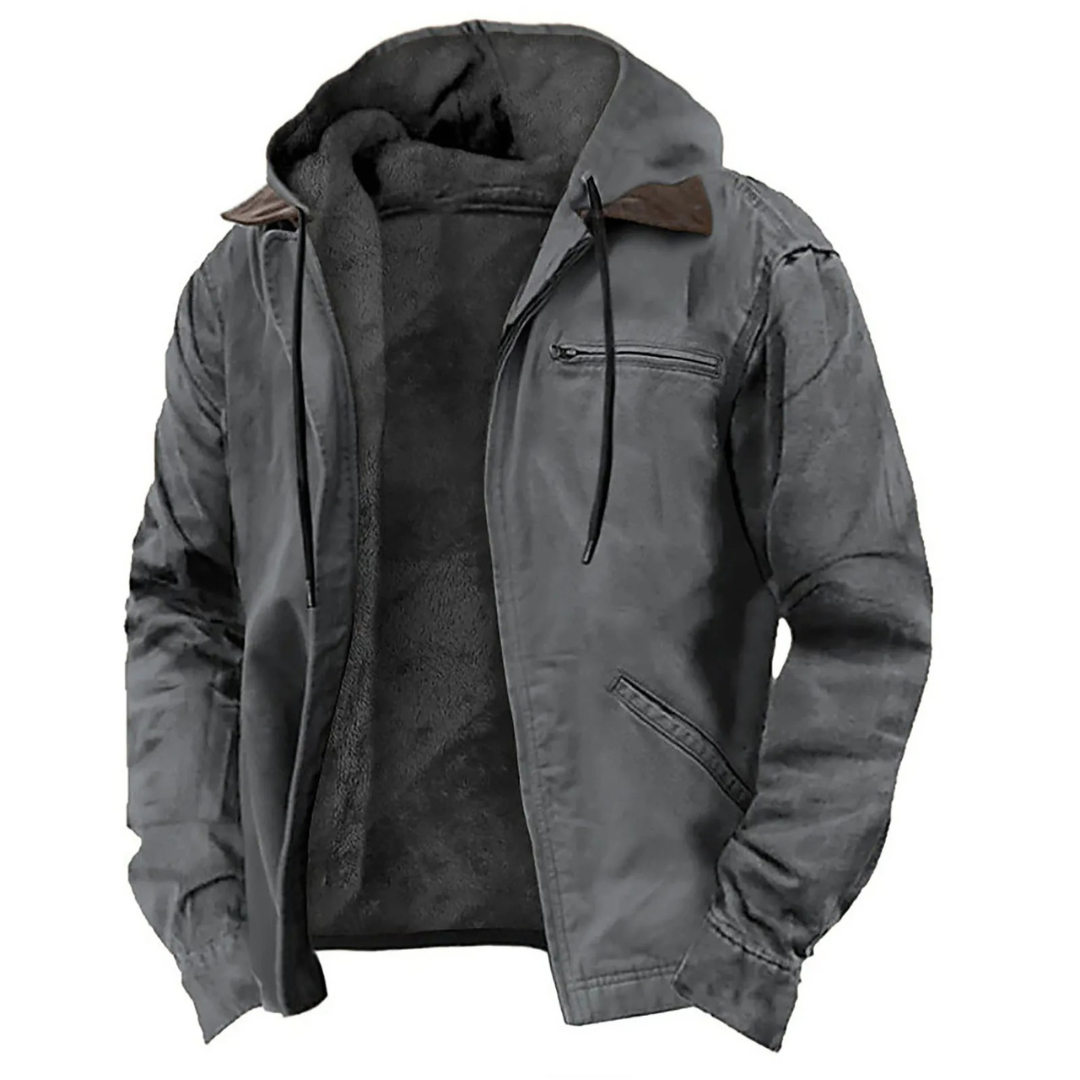 Men's Warm Full Zip Winter Jacket