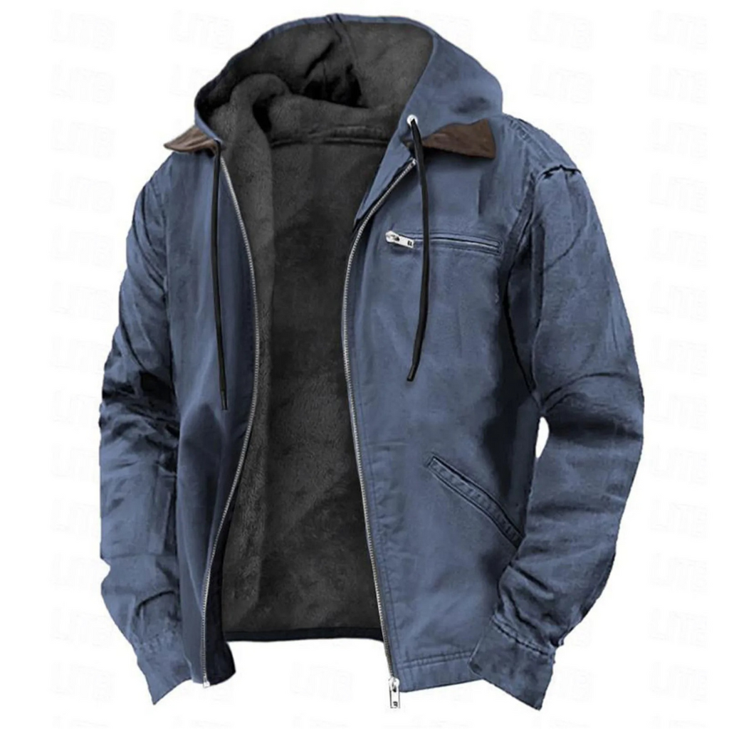 Men's Warm Full Zip Winter Jacket