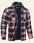 Men's Checked Snap Front Overshirt