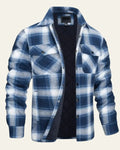 Men's Checked Snap Front Overshirt