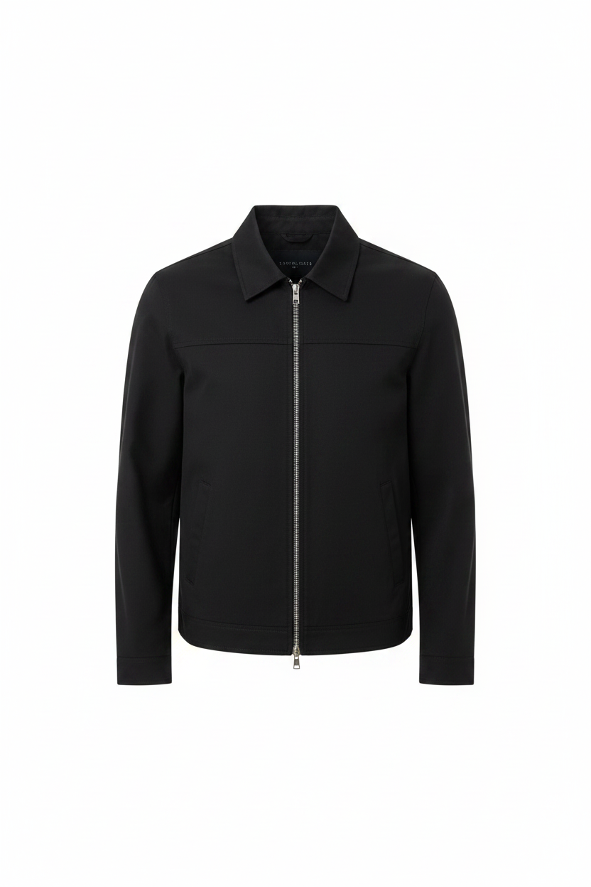 Men's Lightweight Zip Front Harrington