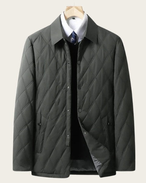 Men's Button Up Quilted Field Jacket