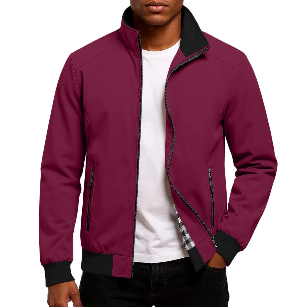 Men's Lightweight Stand Collar Bomber