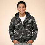 Men's Hooded Cargo Jacket