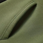 Men's Contrast Panel Drawstring Hoodie