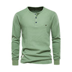 Men's Waffle Henley Shirt